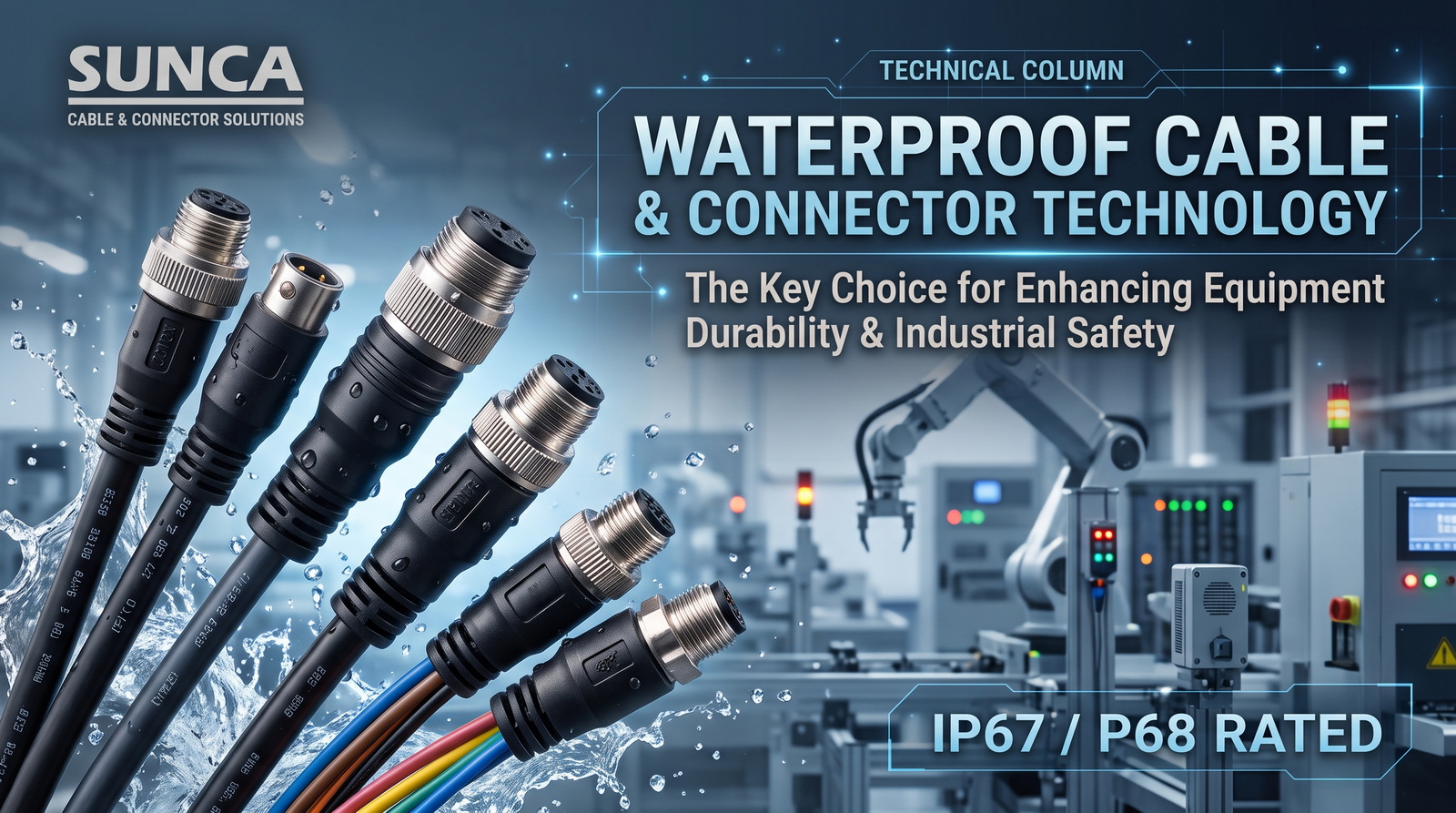 Waterproof Cable & Connector Technology: The Key Choice for Enhancing Equipment Durability & Industrial Safety