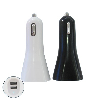 Car Charger Adapter USB 1A&2.1A dual output Jacks