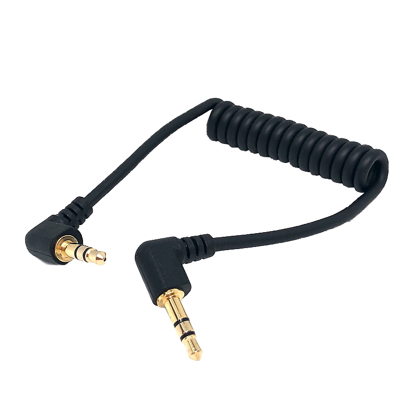 Audio Cable – 3.5mm 90-Degree Plug to 3.5mm 90-Degree Plug