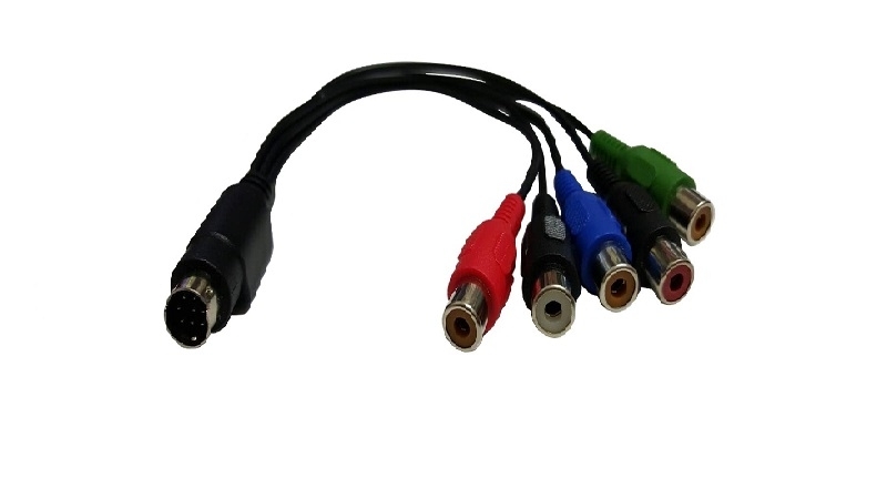 Mini DIN 8 Pin to 5xRCA