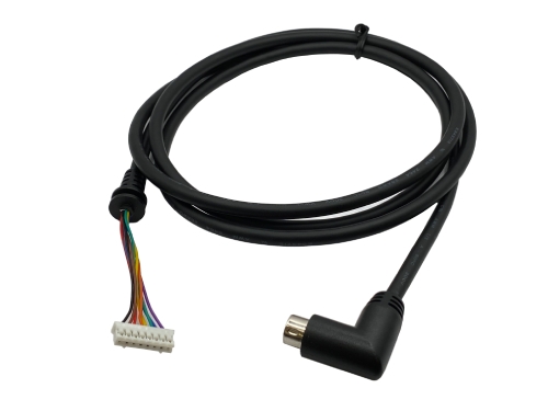 Mini DIN 8 Pin 90-degree Male to PH2.0 8 Pin