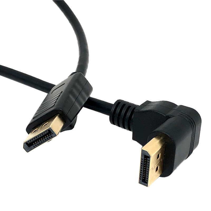 DisplayPort M to DisplayPort 90-Degree M Cable