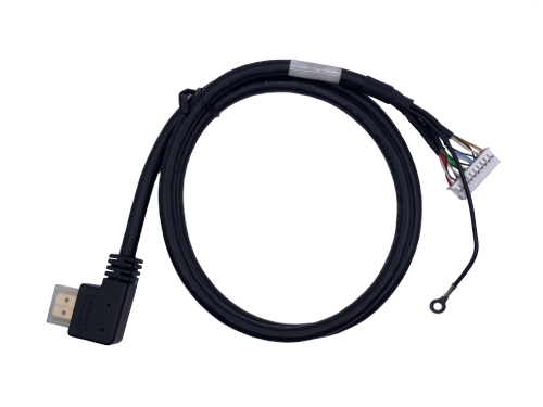 HDMI 90-Degree M to PHD2.0 2×10 Pin + 3.2 Disc Terminal
