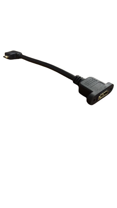 HDMI AF (with nut) to HDMI TYPE D 90 degrees