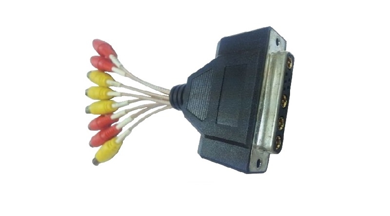 Customized Cable-8xRCA to 4xRCA +DB 5