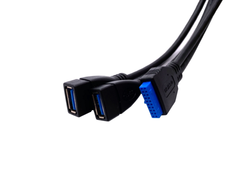 USB 3.0 2xAF to USB 2×10 Pin Cable