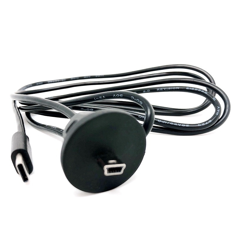 Mini USB B to USB Type C Cable