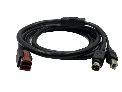 Powered USB 24V to USB BM + Power DIN 3 Pin