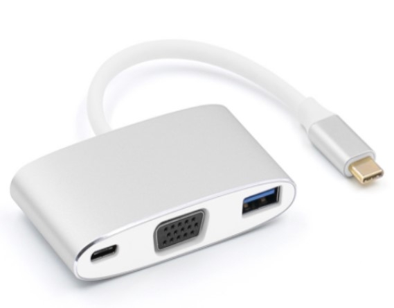 USB Hub – USB Type C to VGA + USB 3.0 + USB PowerDelivery
