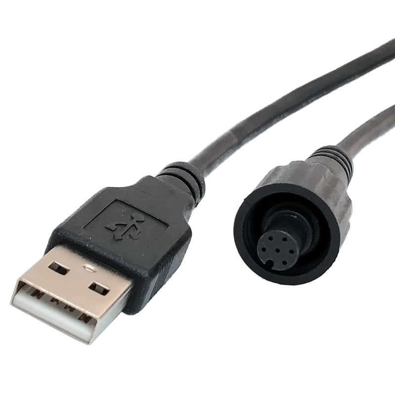 Waterproof Cable – M8 6 Pin F to USB AM