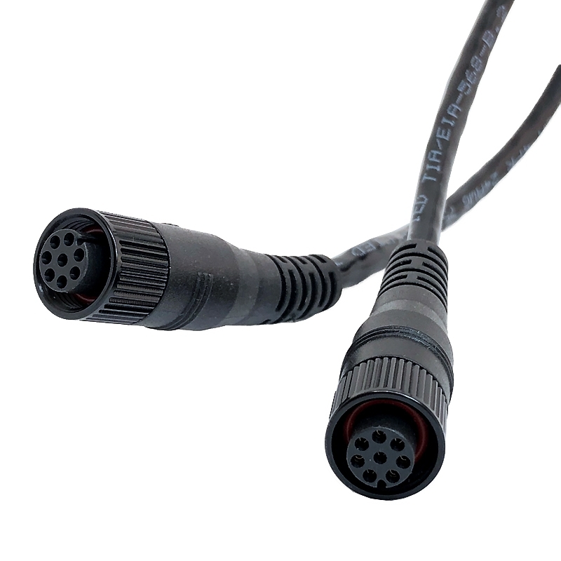 Waterproof Cable – M12 8 Pin F to M12 8 Pin F