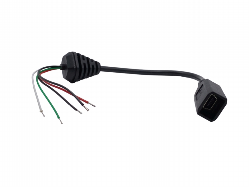 Waterproof Cable – Mini USB 5 Pin F to Tin Wire