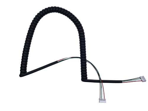 Wire Harness – 90-Degree SCN2.5 4 Pin to 90-Degree SCN2.5 4 Pin Coiled Cable