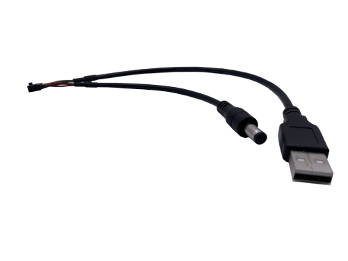 Wire Harness – DC5521 Plug to Dupont 2.0 2×5 Pin to USB AM