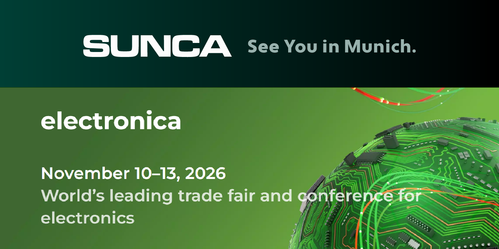 SUNCA at electronica 2026: Unveiling Custom Cable Solutions for AI and EVs, Highlighting Global Supply Chain Strength